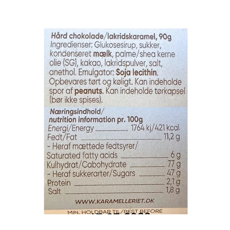 Marksten - Karamel m. chokolade & lakrids