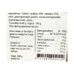 Marmelade med jordbær og rabarber - Hr. Skov