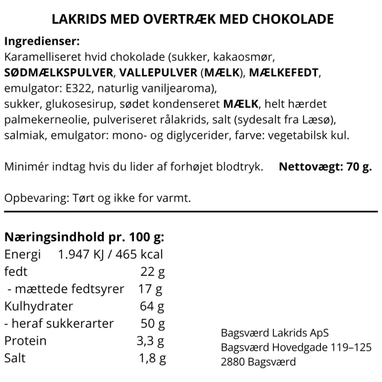 MOR gaveæske fra Bagsværd Lakrids