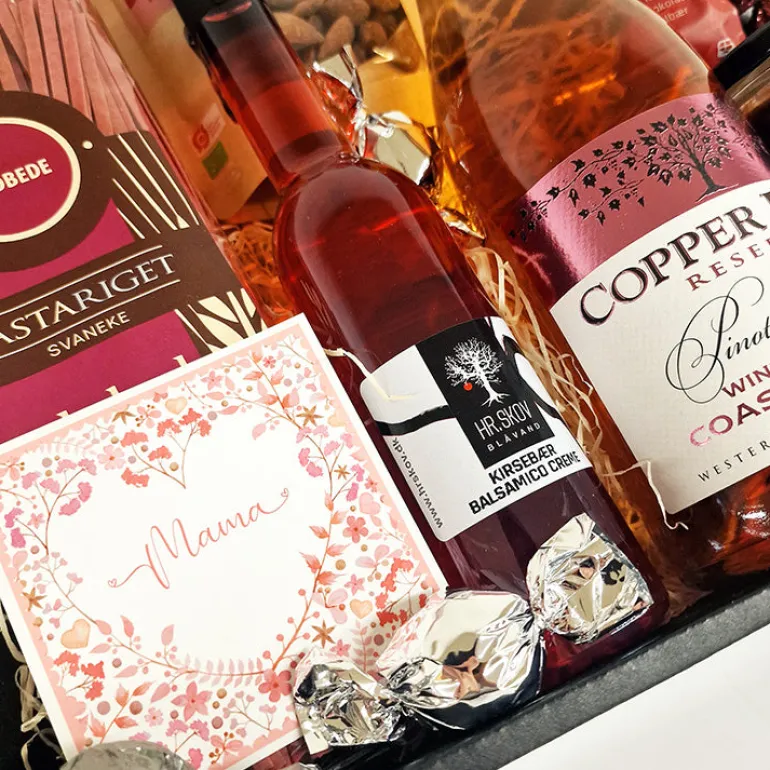 Mors dag gave - med sydafrikansk Rosé og danske specialiteter