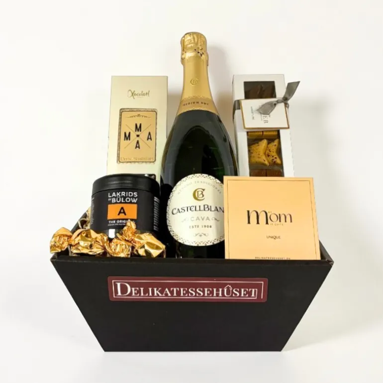 Mors Dags gave med cava, chokolade & lakrids