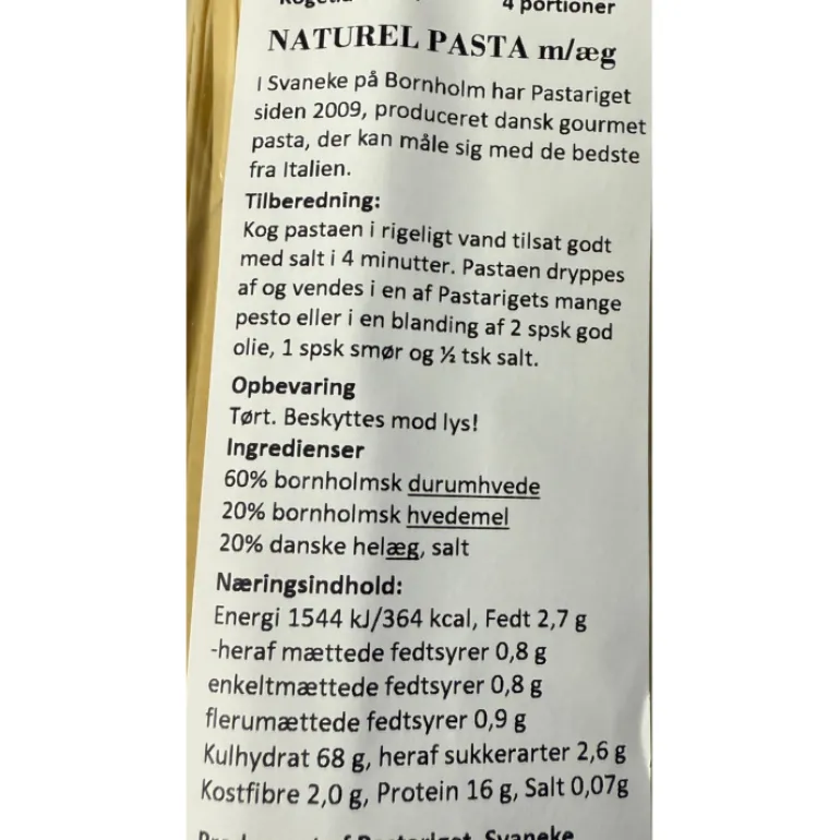 Naturel Pasta, Pastariget Bornholm