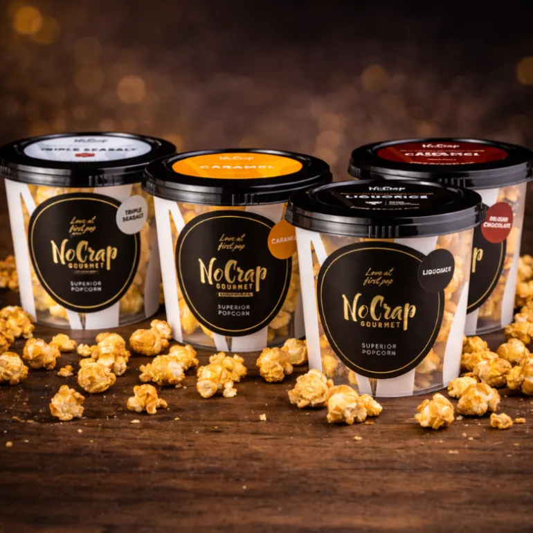 No Crap popcorn, samling (4 bøtter)