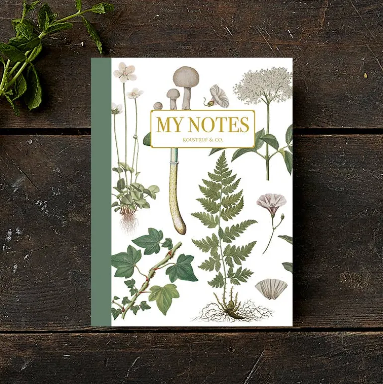 Noteshæfte | Grøn blomst