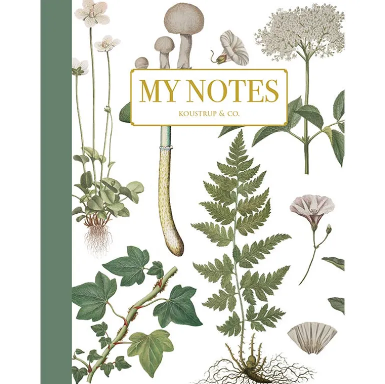 Noteshæfte | Grøn blomst