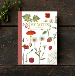 Noteshæfte | Rød blomst