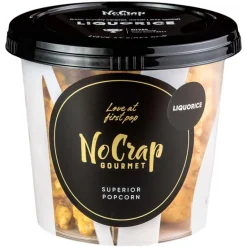 Popcorn med lakrids, No Crap