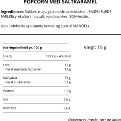 Popcorn med Saltkaramel, No Crap Flowpack