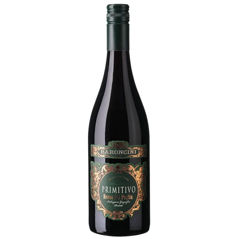 Rødvin, Baroncini - Primitivo Puglia IGP ØKO (Italien)