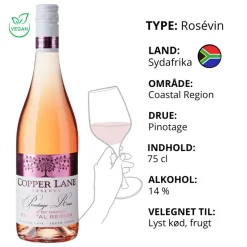 Rosé, Copper Lane - Reserve Pinotage Rosé (Sydafrika)