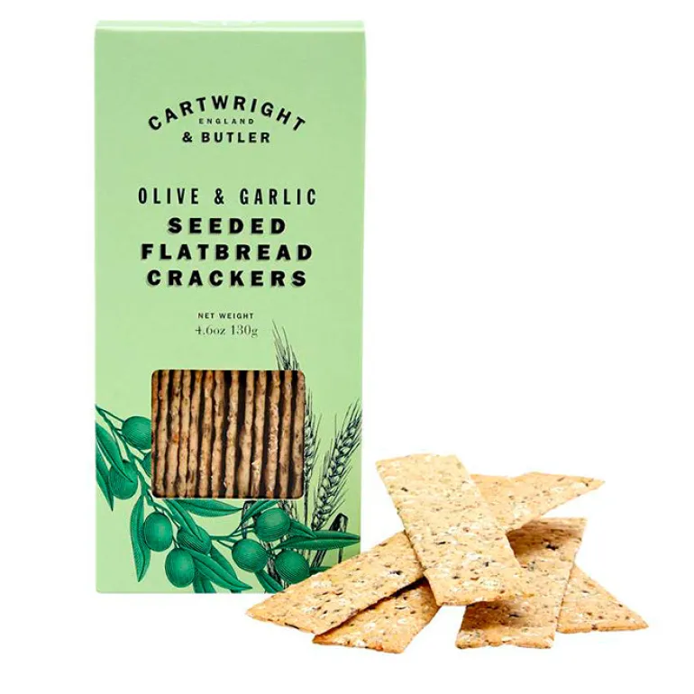 Snackbrød med oliven og hvidløg