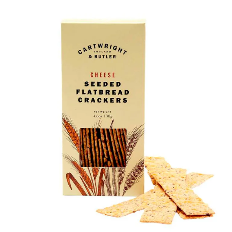 Snackbrød med ost og hørfrø