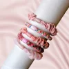 5 stk. Hårelastikker i rosa nuancer (assorteret) - By Stær