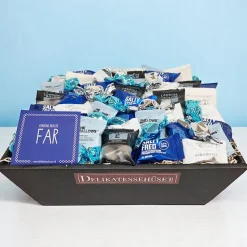Stor gavekurv til fars dag med masser søde lækkerier