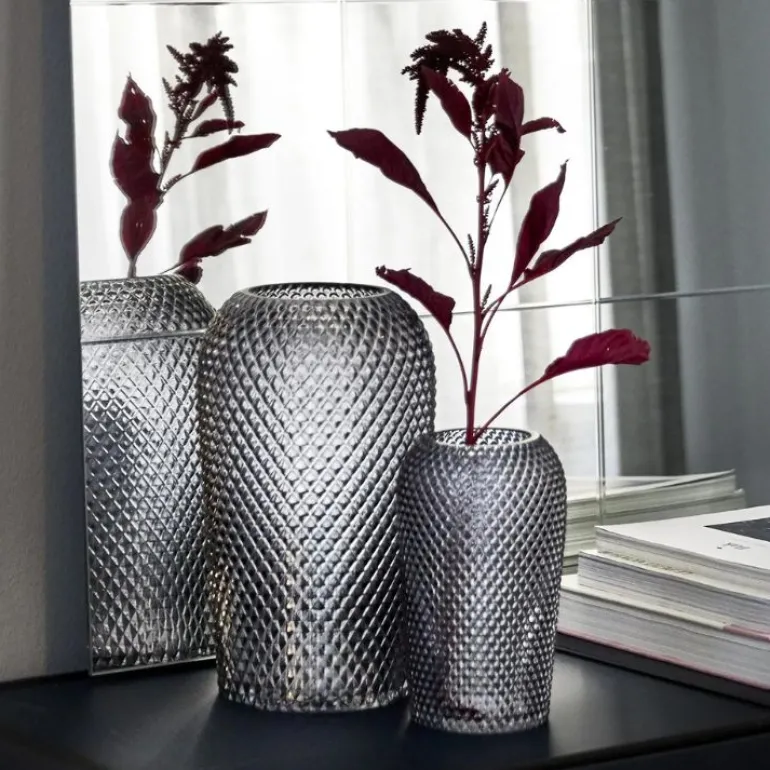 Stor Glasvase - Silo Grey