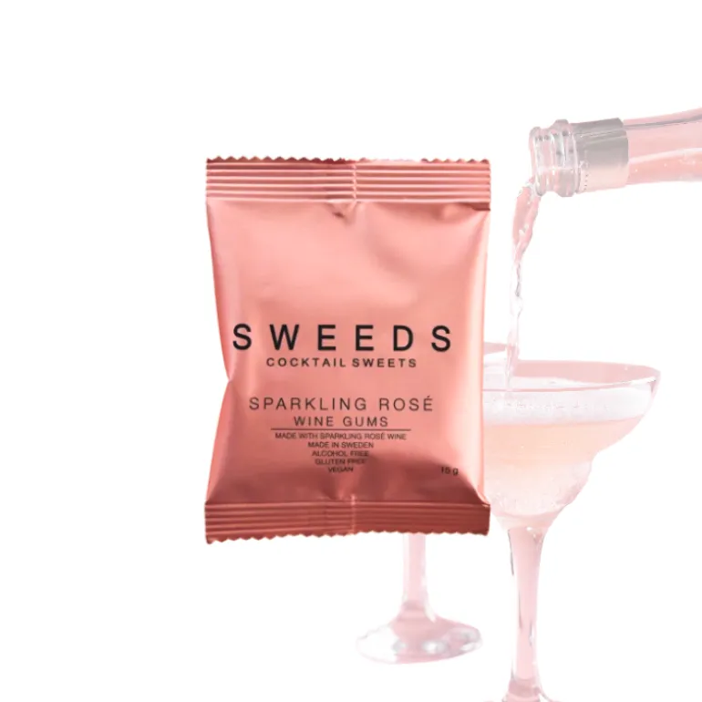 STORKØB, Cocktail vingummi med SPARKLING ROSÉ fra SWEEDS (50 stk.)