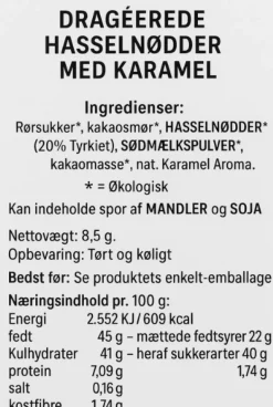STORKØB Hasselnødder Hvid Karamel, flowpack - Elmelund (100 stk.)