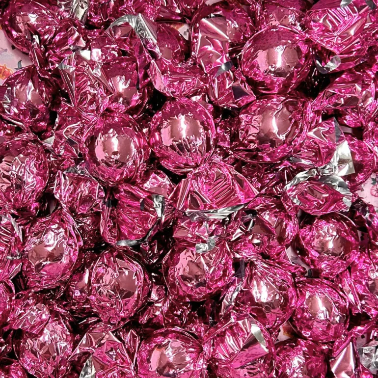 STORKØB 1 kg Cocoture Chokoladekugler | Mælkechokolade med appelsin - Lyserød