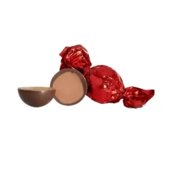 STORKØB 1 kg Cocoture Chokoladekugler | Chokolade med honning & nougat crisp - rød