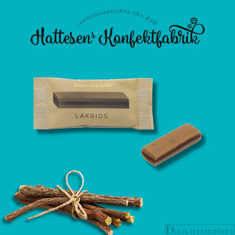 STORKØB, Mini Ærøstang med lakrids fra Hattesen's Konfektfabrik (200 stk.)