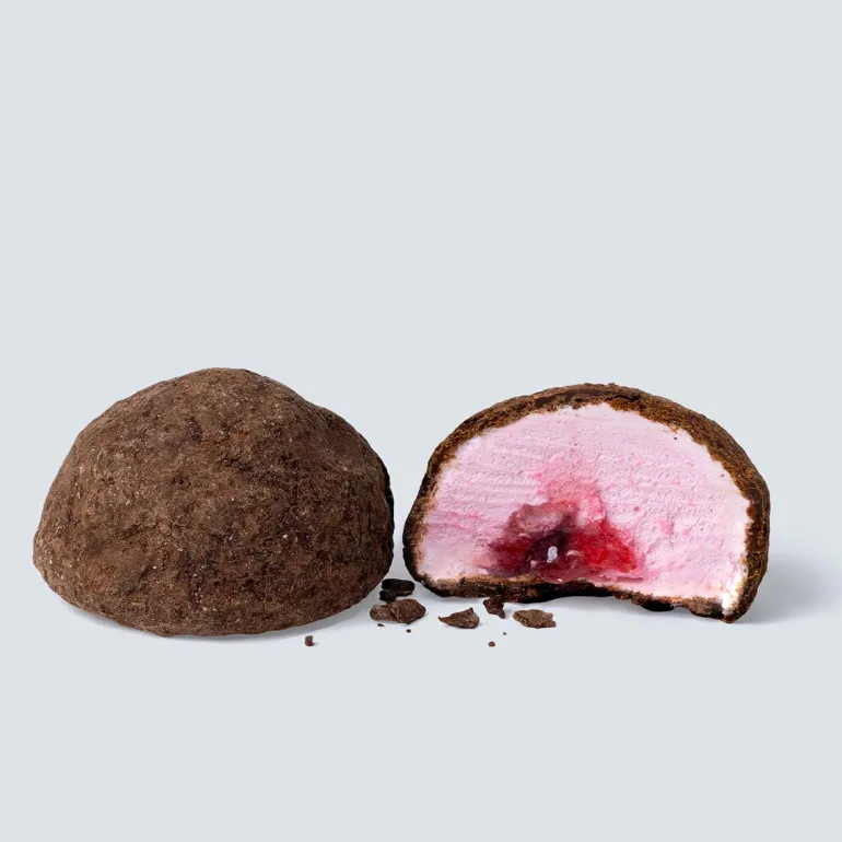 Strawberry Filled Mallows Dark Chocolate Box - The Mallows