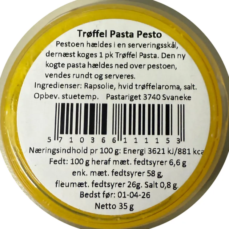 Trøffel Pesto, Pastariget Bornholm