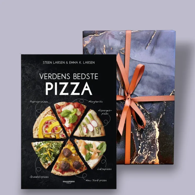 Valentinsgave til ham - Bog 'Verdens bedste pizza' - inkl. gaveindpakning