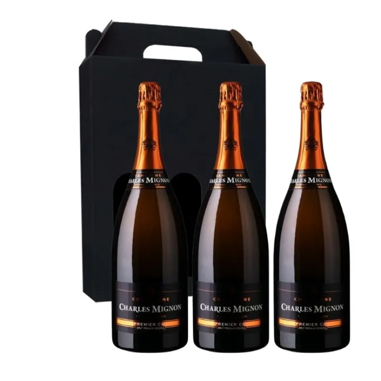 Vingave 3 fl. champagne, Champagne, Charles Mignon - 1. Cru Champagne Brut