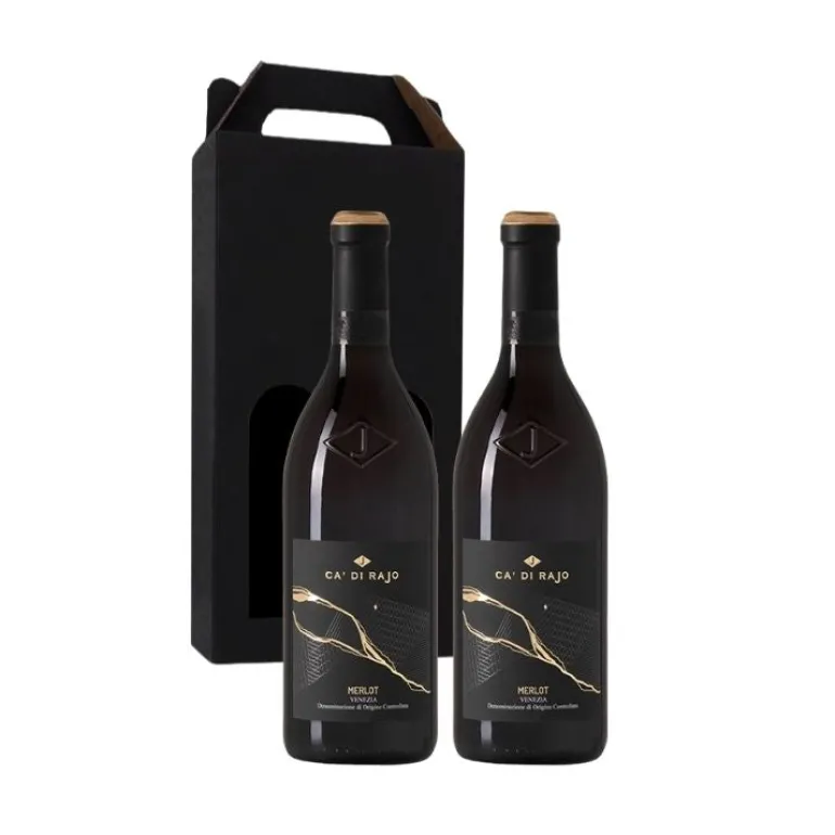 Vingave 2 fl. rødvin, Ca´ Di Rajo - Merlot (Italien)