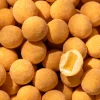 Vingummi med hvid chokolade, passionsfrugt og mango. Snack pack - Box the original