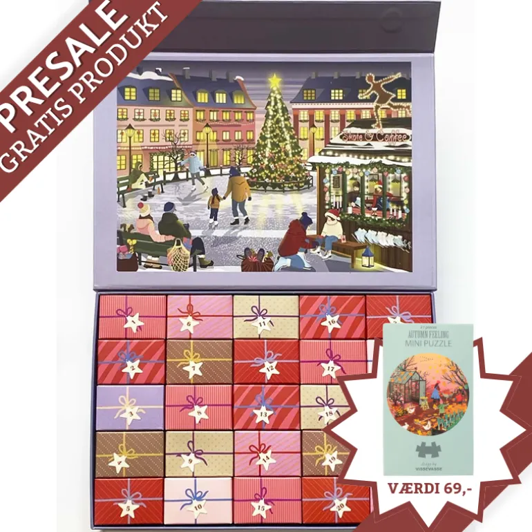 VISSEVASSE julekalender - 24 æsker med puslespil