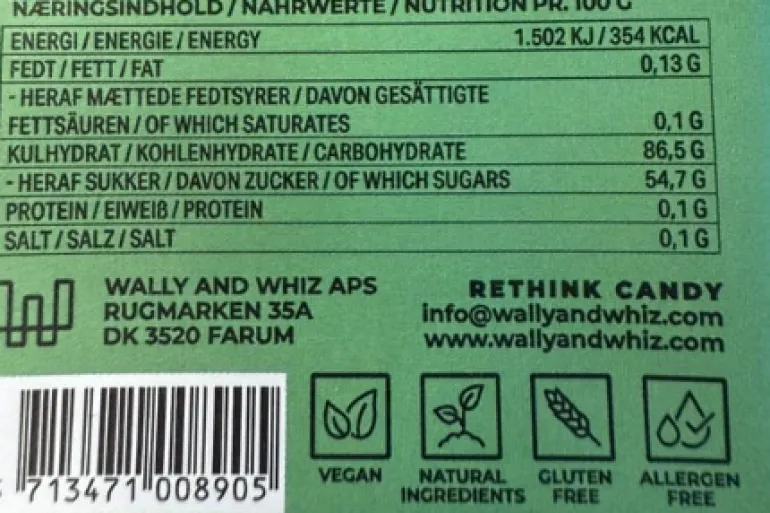 Wally & Whiz vingummi - Lime m. syrlig citron