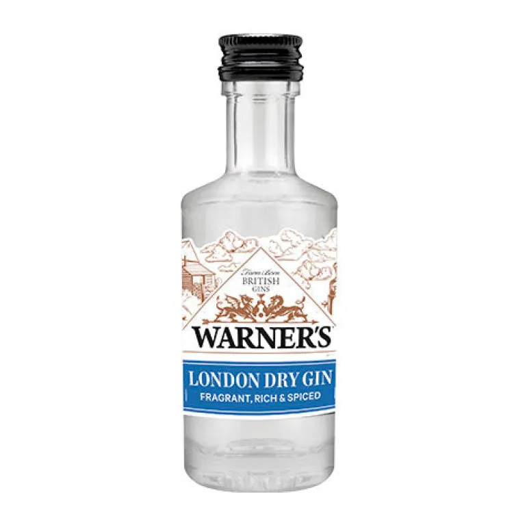 Warner's London Dry Gin, 5 cl