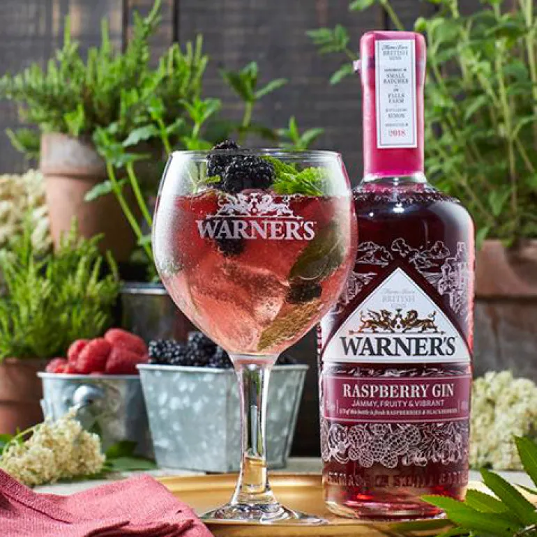 Warner's Raspberry Gin, 70 cl